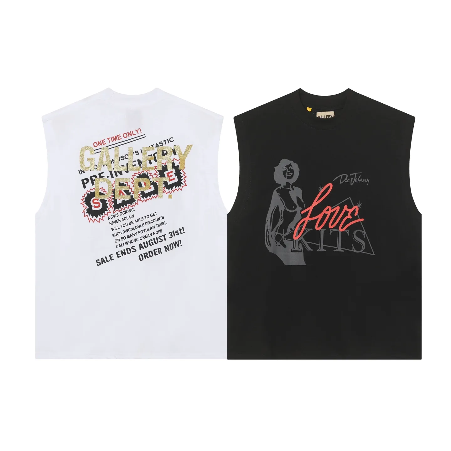 GALLERY.DEPT Summer new sleeveless vest Style number: D3330P104 Color: Black White Size: S M L XL